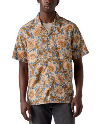 Levi's - Men's Sunset Short Sleeve Floral Print Button-Front Camp Shirt