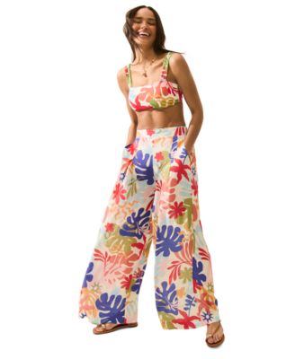 Vince Camuto - Women's Printed Cover-Up Pants