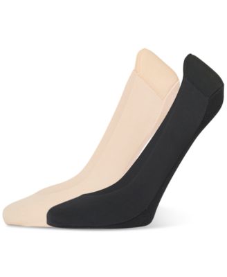 Hue - Women's 2-Pk. Heelbliss Cushioned-Back Liner Socks