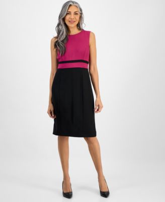 Kasper - Women's Crepe Sheath Dress