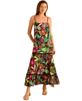 Vince Camuto - Women's Printed Tiered Maxi Dress