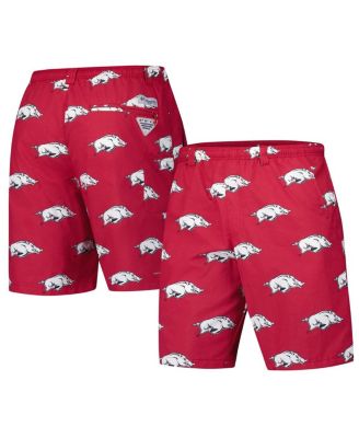 Columbia - Men's Cardinal Arkansas Razorbacks PFG Backcast III Omni-Shade Shorts