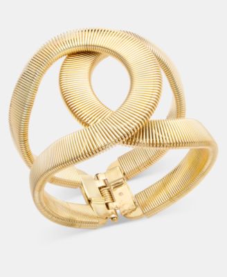 I.N.C. International Concepts - Textured Open Bypass Bangle Bracelet