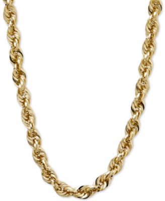 Macy's - Glitter Rope Necklace in 14k Gold