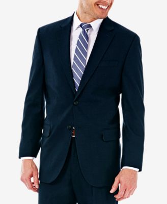 Haggar - Men's Sharkskin Classic-Fit Suit Jacket