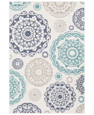 Livabliss - Alfresco ALF-9665 Teal 2'3" x 4'6" Area Rug