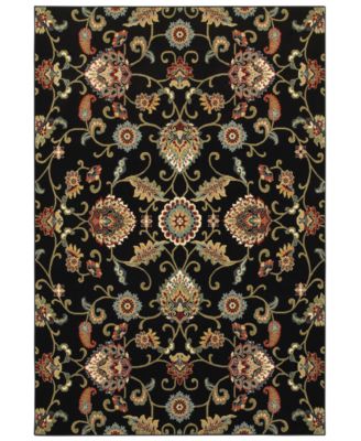 Oriental Weavers - Kashan 9946K Black/Multi 3'10" x 5'5" Area Rug