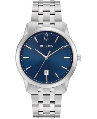 Bulova - Men's Sutton Stainless Steel Bracelet Watch 40mm