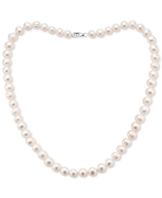 EFFY Collection - Gray Cultured Freshwater Pearl (7 mm) 18" Statement Necklace (Also in White, Pink, & Multicolor Cultured Freshwater Pearl)