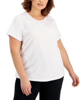 ID Ideology - Plus Size Birdseye Mesh T-Shirt
