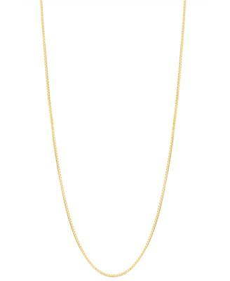 Macy's - 14k Gold Necklace, 24" Box Chain