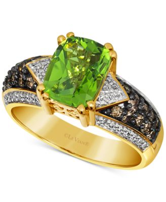Le Vian - Green Apple Peridot (1-7/8 ct. t.w.) & Diamond (1/2 ct. t.w.) Ring in 14k Gold
