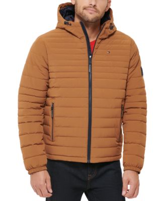Tommy Hilfiger - Men's Stretch Quilted Hooded Jacket