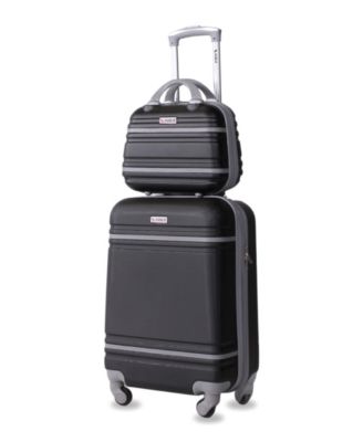 AMKA - Varsity 2-Piece Carry-On Hardside Cosmetic Luggage Set