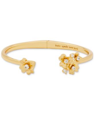 kate spade new york - Gold-Tone Precious Pansy Cuff Bracelet