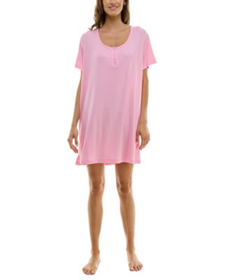 Roudelain - Women's Short-Sleeve Henley Sleepshirt