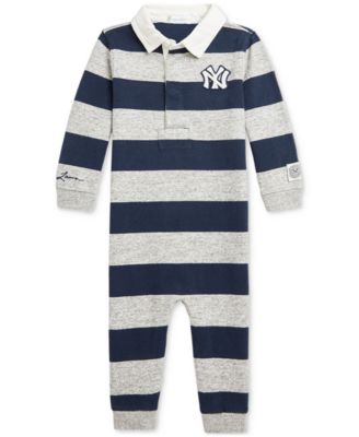 Polo Ralph Lauren - Baby New York Yankees Striped Cotton Coverall