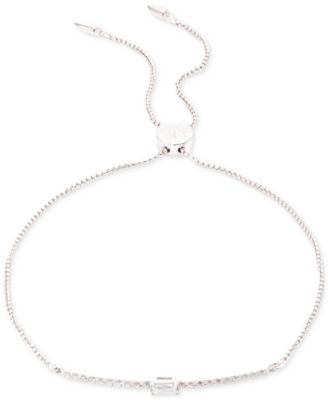 Ralph Lauren - Sterling Silver Cubic Zirconia Slider Bracelet