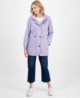 London Fog - Women's Water-Resistant Hooded Anorak Coat
