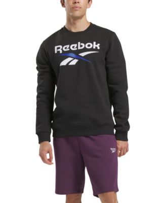 Reebok - Men's Identity Fleece Stacked Logo Crew Sweatshirt