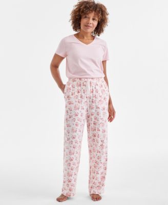 Charter Club - Women's Sleep Tee & Drawstring Pajama Pants