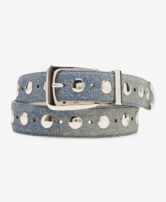 Steve Madden - Women's Studded Faux-Leather Belt