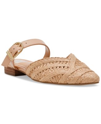 DV Dolce Vita - Women's Domain Raffia Woven Flat Mules