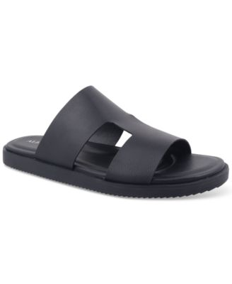 Alfani - Men's Edgarr Faux-Leather Slide Sandals