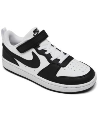 Nike - Little Kids' Court Borough Low Recraft Fastening Strap Casual Sneakers From Finish Line