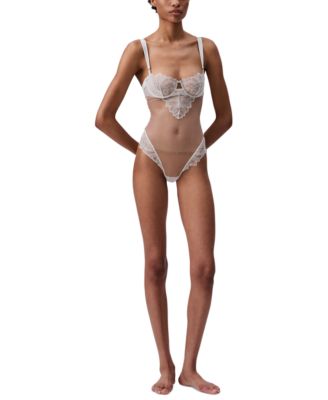 Calvin Klein - Women's Floral Lace Bodysuit