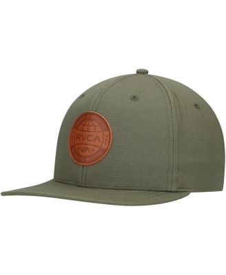 RVCA - Men's  Olive Sealed Snapback Hat