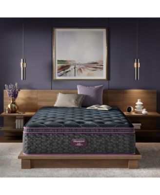 Beautyrest - World Class Level Three 16" Plush Pillow Top Mattress Set - Twin XL
