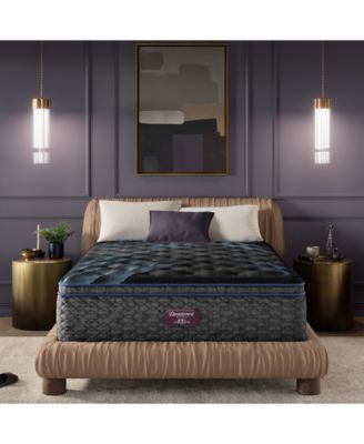 Beautyrest - World Class Level Four 16.25" Plush Pillow Top Mattress Set - Queen Split