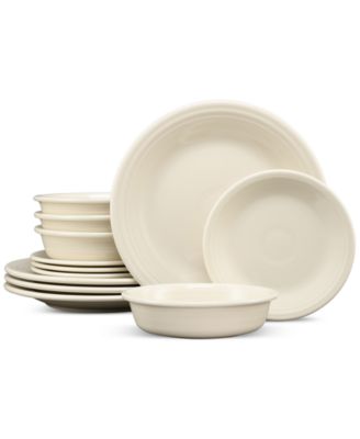 Fiesta - Classic Rim 12-Piece Dinnerware Set