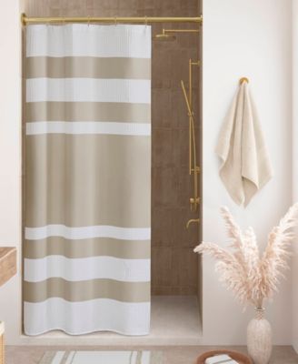 Madison Park - Spa Waffle 54" x 78" Shower Curtain with 3M Treatment