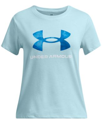 Under Armour - Big Girls Big Logo Print Fill Graphic T-Shirt