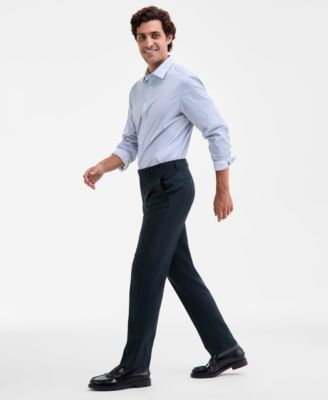 Calvin Klein - Men's Slim-Fit Wool-Blend Stretch Suit Separate Pants