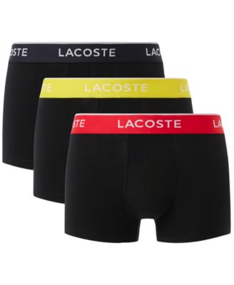 Lacoste - Men's 3pk. Regular-Fit Logo Waistband Trunks