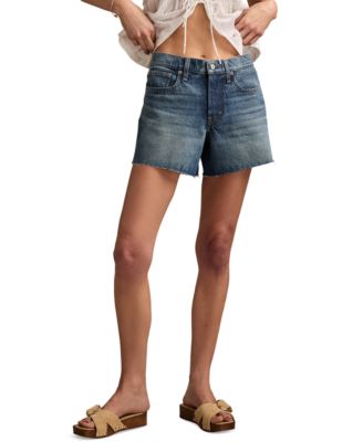 Lucky Brand - Women's 90s High-Rise Denim Midi Shorts
