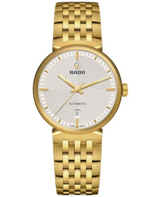 Rado - Unisex Swiss Automatic Florence Gold PVD Stainless Steel Bracelet Watch 39mm
