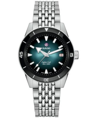 Rado - Men's Swiss Automatic Captain Cook Stainless Steel Bracelet Watch 39mm
