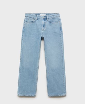 MANGO - Women's Matilda Medium-Rise Straight-Fit Jeans