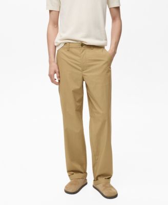 MANGO - Men's Straight-Fit Cotton Pants