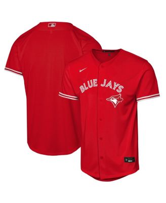 Nike - Big Boys and Girls Red Toronto Blue Jays Canada Day Replica Jersey