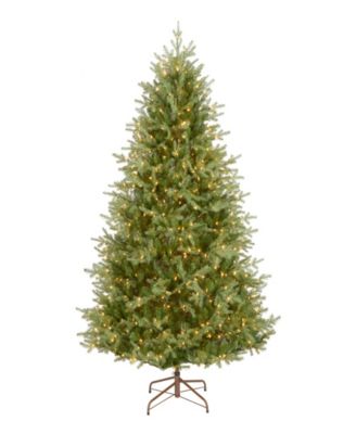 National Tree Company - 7.5' "Feel Real" Nordic Spruce Medium Hinged Christmas Tree with 900 Clear Lights