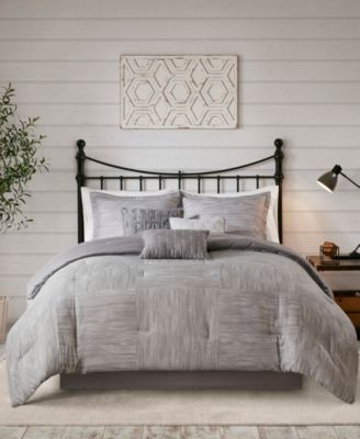 Madison Park - Walter California King 7 Piece Printed Seersucker Comforter Set