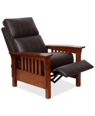 Furniture - Harrison Leather Recliner Chair 33"W x 39"D x 42.5"H