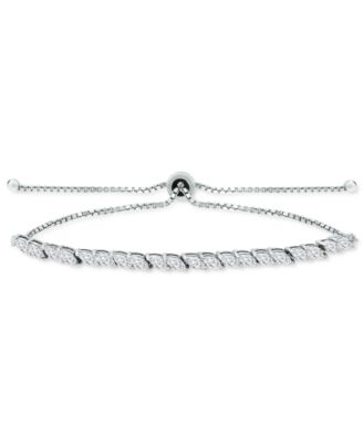 Giani Bernini - Cubic Zirconia Marquise Bolo Bracelet