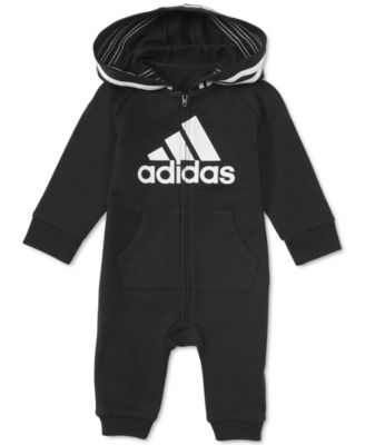 adidas - Long Sleeve Zip Front  Hooded Coveralls