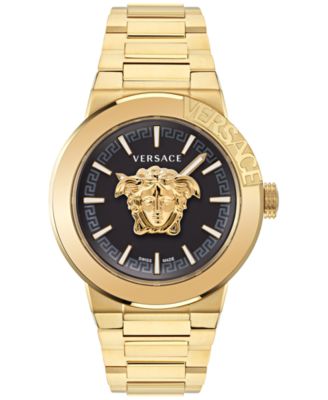 Versace - Men's Swiss Medusa Infinite Gold Ion Plated Stainless Steel Bracelet Watch 47mm